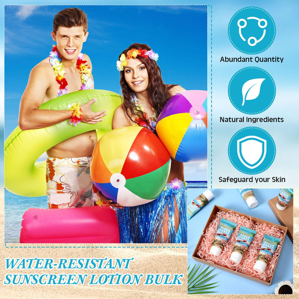 Dansib 24 Pcs Mini Sunscreen Bulk – SPF 30, Water-Resistant, 1oz Travel Size for Weddings & Gifts