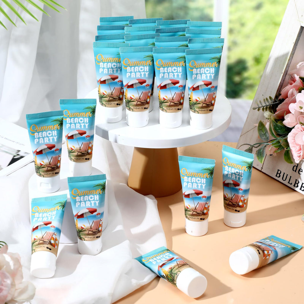 Dansib 24 Pcs Mini Sunscreen Bulk – SPF 30, Water-Resistant, 1oz Travel Size for Weddings & Gifts