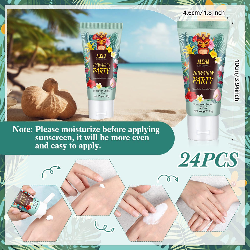 Dansib 24-Pack Mini Sunscreen – 1oz SPF 30 for Weddings