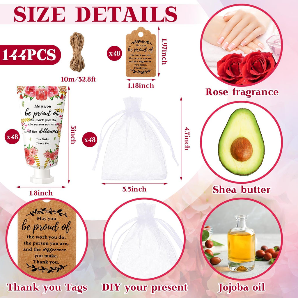 Dansib 48-Set Floral Hand Cream Gift Box - Employee Appreciation & Team Gifts