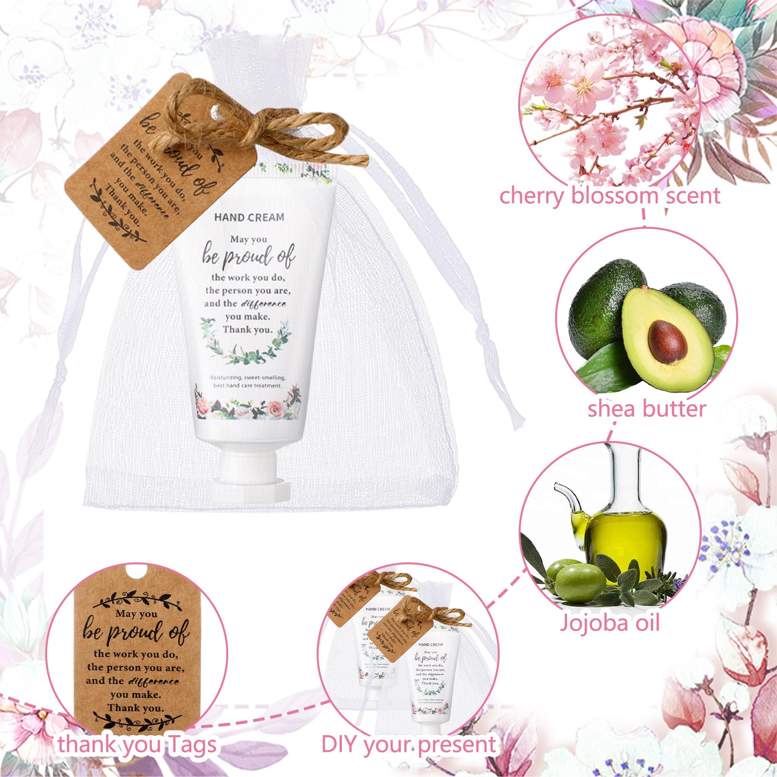 Dansib 48-Set Employee Appreciation Gift Collection – Mini Hand Creams for Team Gifts