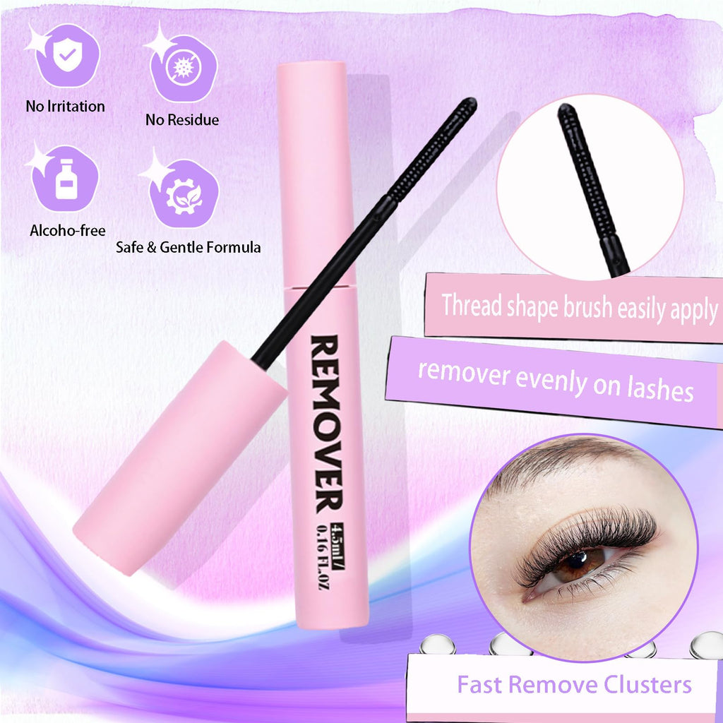 DAODER Wispy Lash Clusters Kit 5D 13mm — Short C Curl Lashes with Bond & Remover