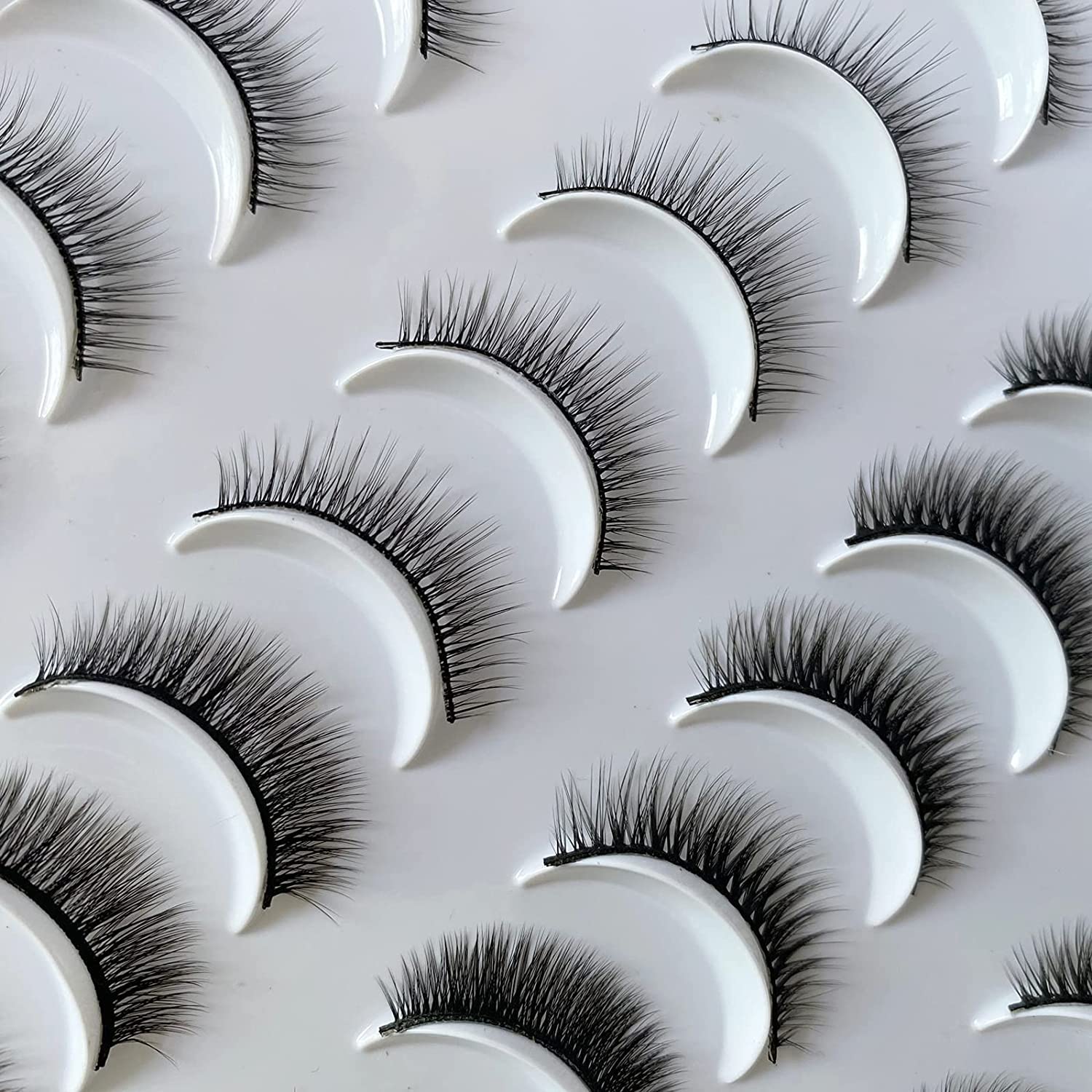 DAODER Lashes Short Eyelashes – Natural Look, 9-11mm Wispy Faux Mink, 20 Pairs