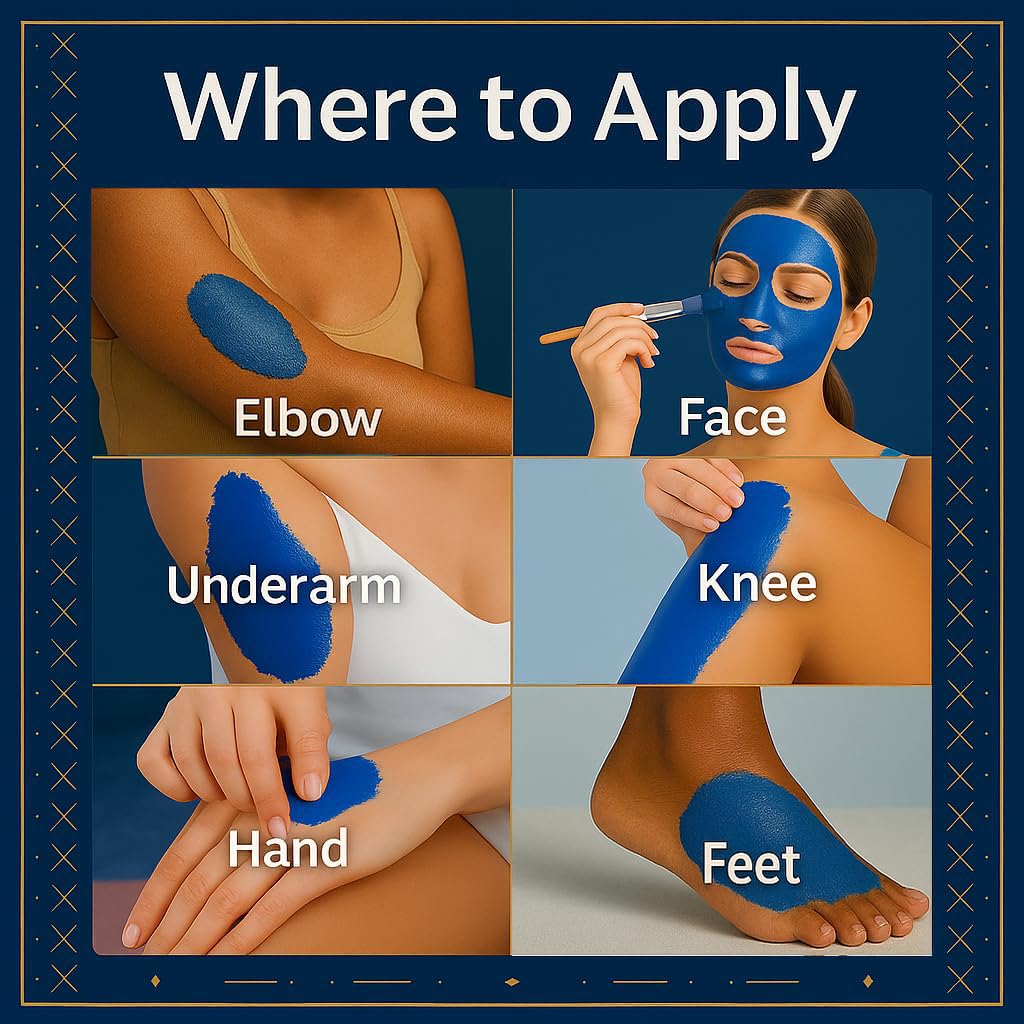 Dar Marwa Nila Powder — 100% Pure Saharan Indigo Blue Clay Mask for Face & Body | Brightens & Evens Skin