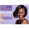 Dark and Lovely Healthy-Gloss 5 No-Lye Relaxer Kit – Pack of 3 | Silkening, Triple-Nourished