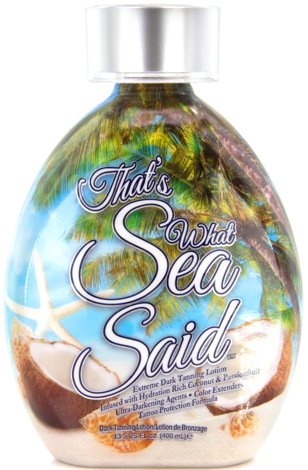 Thats What Sea Said Tanning Bed Lotion Accelerator by DARK TANS EXCLUSIVE | Indoor & Outdoor Tan Enhancer