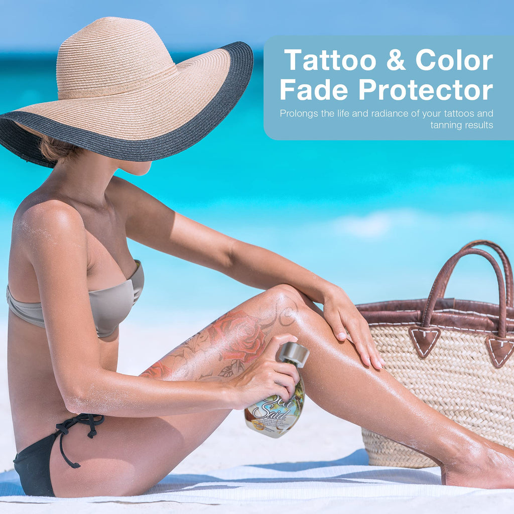 Thats What Sea Said Tanning Bed Lotion Accelerator by DARK TANS EXCLUSIVE | Indoor & Outdoor Tan Enhancer