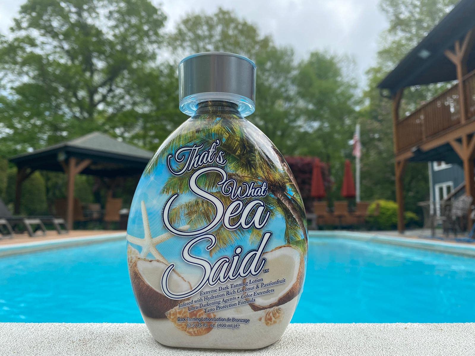 Thats What Sea Said Tanning Bed Lotion Accelerator by DARK TANS EXCLUSIVE | Indoor & Outdoor Tan Enhancer