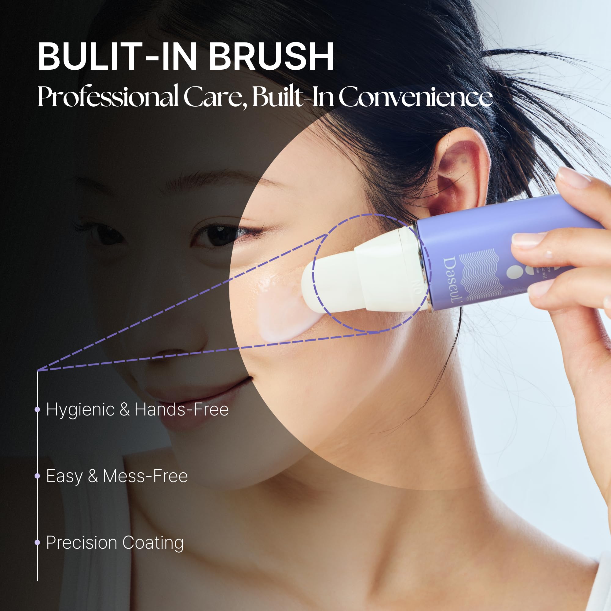 DaseuL’ C.H.E. Meltin Shell Overnight Mask – Built-In Brush, Ultra-Low Molecular Collagen & Hyaluronic Acid