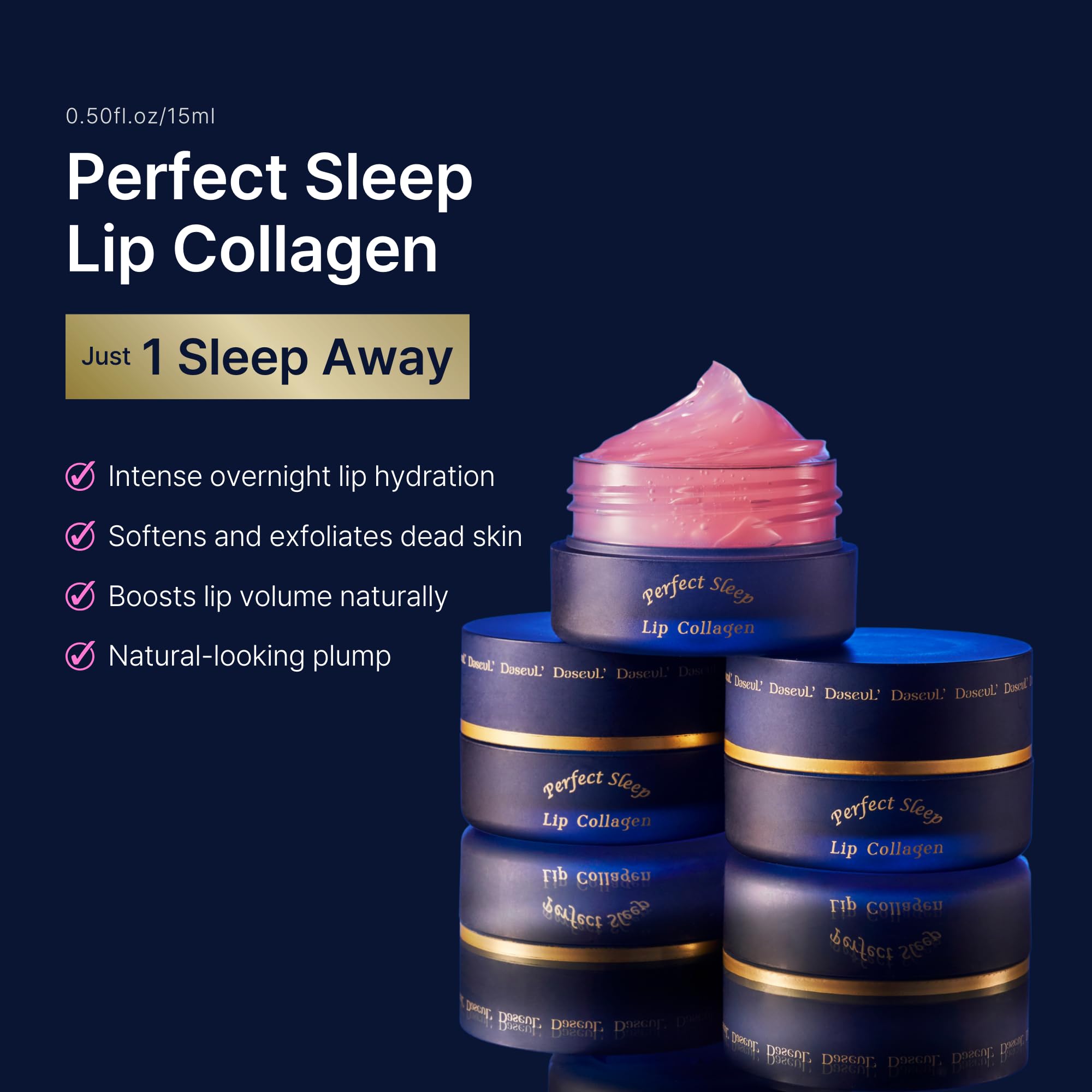 DaseuL’ Perfect Sleep Lip Collagen – Overnight Lip Mask with Peptides