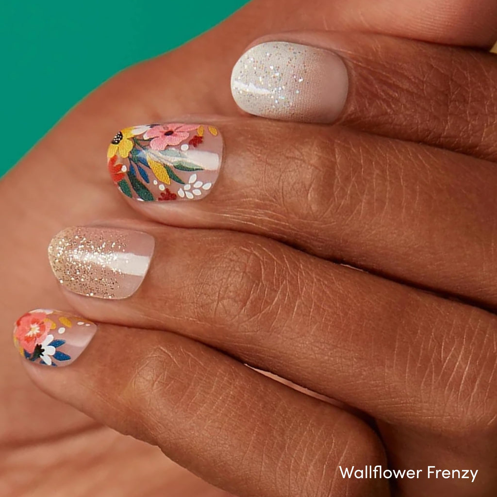 Dashing Diva Gloss Nail Strips Bundle – Spring Florals (Wallflower Frenzy & Bug Off)