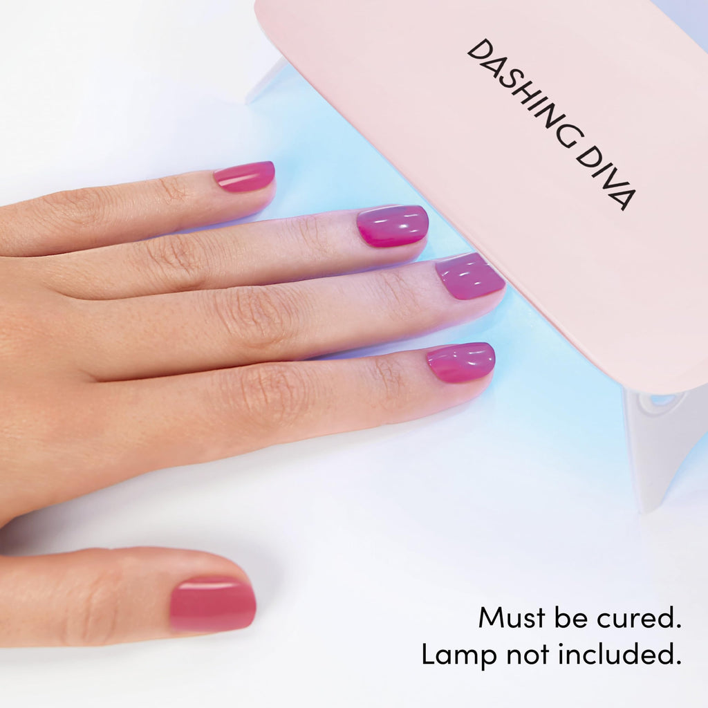 Dashing Diva Chromagic Gel Nail Strips – Bare to Beam | UV Free, Chip Resistant Chrome Nails