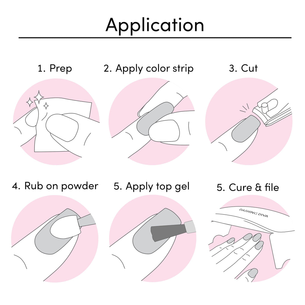 Dashing Diva Chromagic Gel Nail Strips - Pink Orbit | Easy UV-Free, Chip-Resistant, Long-Lasting Chrome Mani