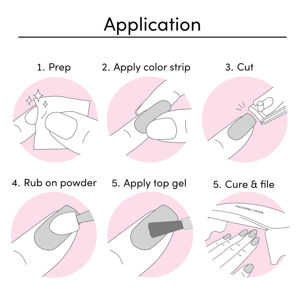 Dashing Diva Chromagic Gel Nail Strips – Bare to Beam | UV Free, Chip Resistant Chrome Nails