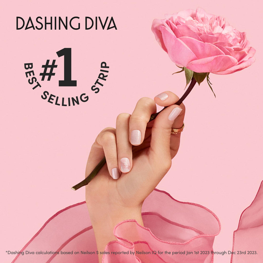 Dashing Diva Glaze Mani Pedi Kit – Vitamin C Glaze with LED Lamp | Semicured Gel Nail Strips