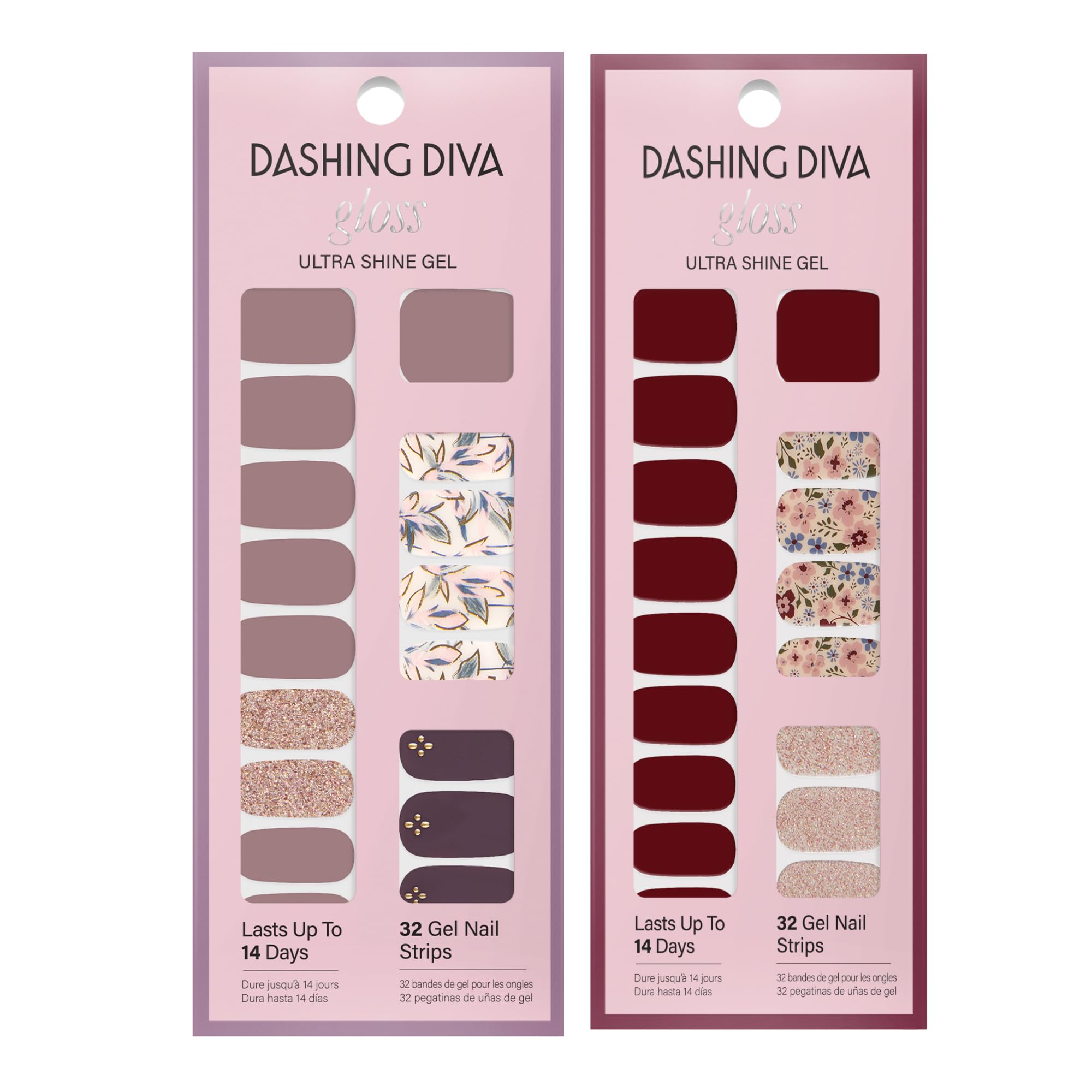 Dashing Diva Gloss Nail Strips Bundle – Fall Florals Collection: Alpine Retreat & Wildflower
