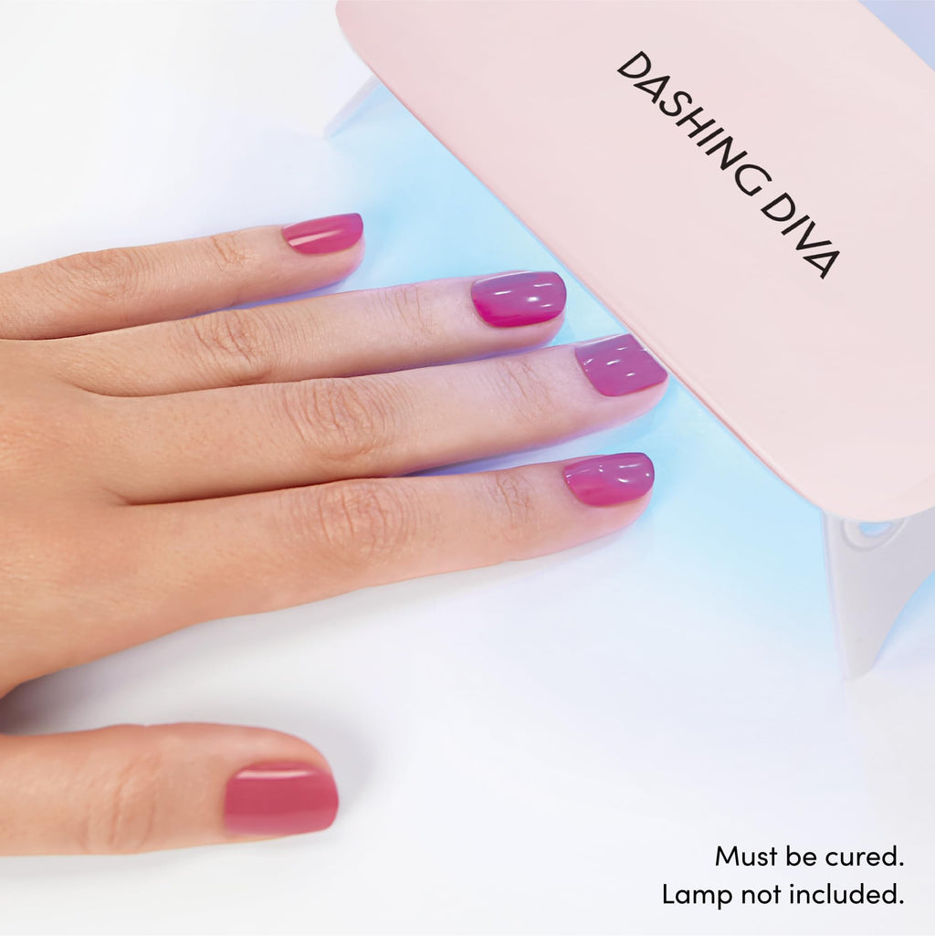 Dashing Diva Glaze Nail Strip Duo – Unicorn Glaze & Cotton Candy Glaze | Semi-Cured Gel Nails