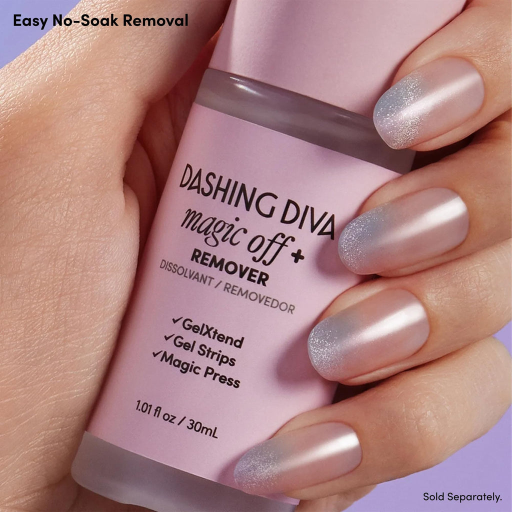 Dashing Diva Glaze Nail Strip Duo – Unicorn Glaze & Cotton Candy Glaze | Semi-Cured Gel Nails