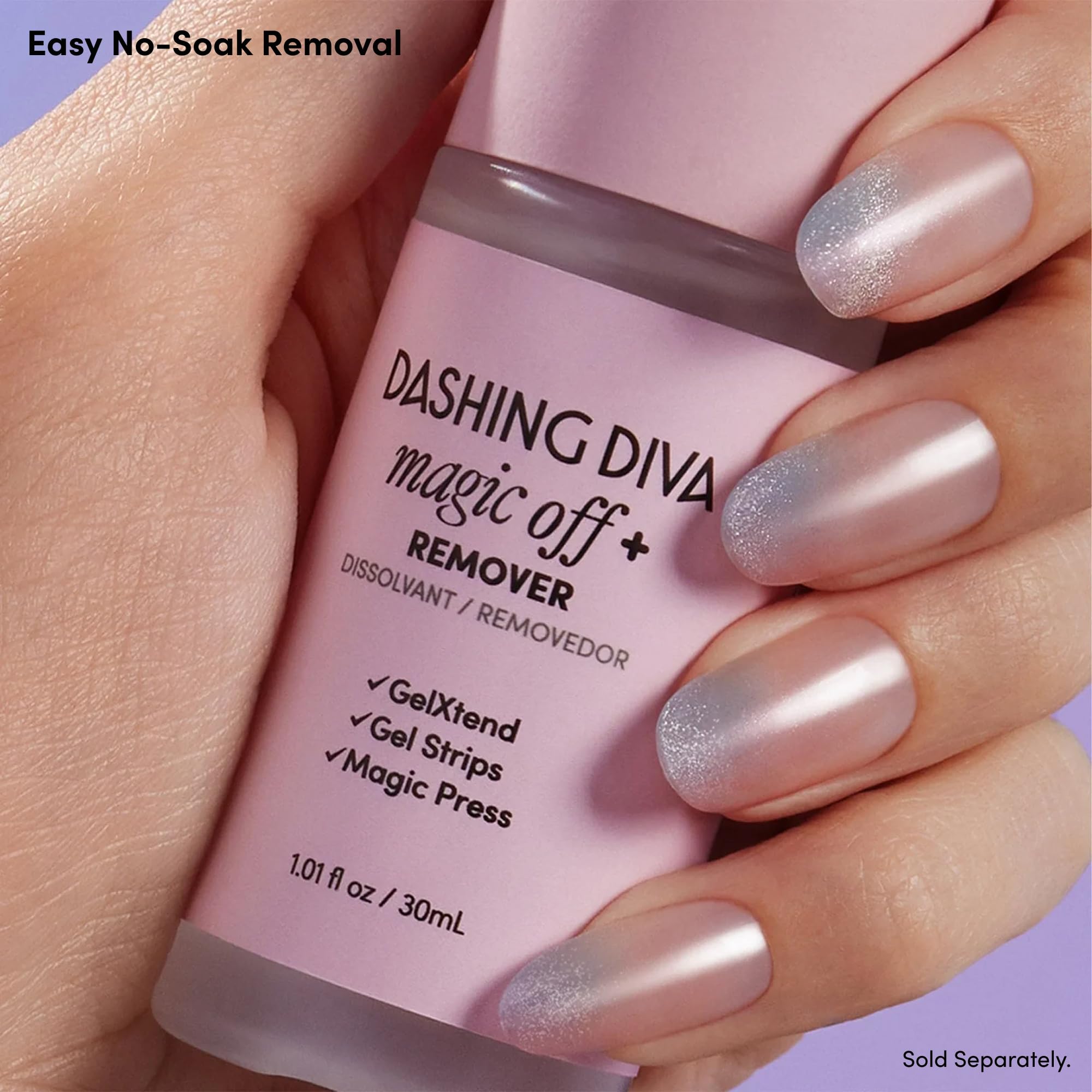 Dashing Diva Glaze Nail Strip Duo – Unicorn Glaze & Cotton Candy Glaze | Semi-Cured Gel Nails