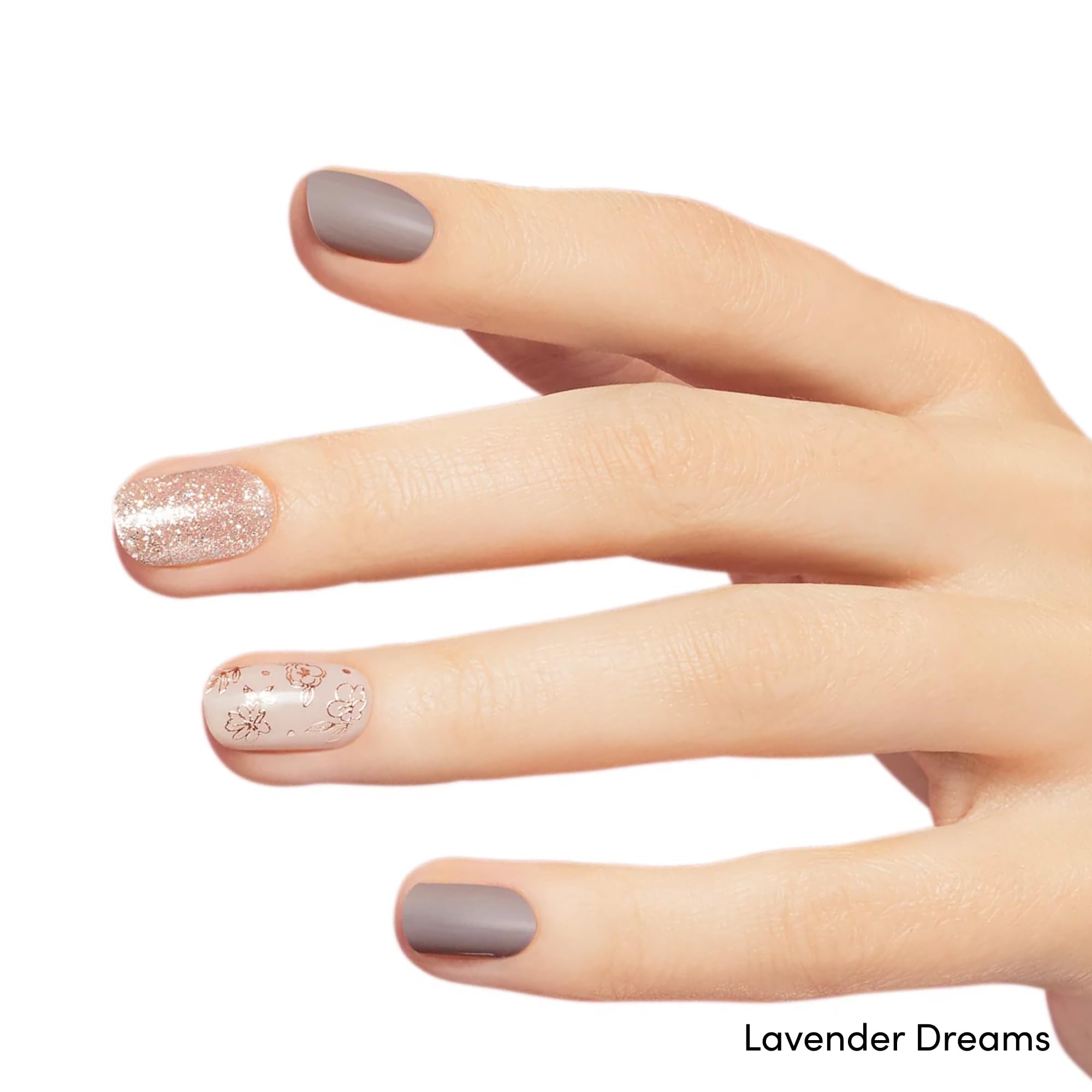 Dashing Diva Gloss Nail Strips Bundle – Lavender Dreams & After Glow | UV-Free, Chip-Resistant Gel Stickers