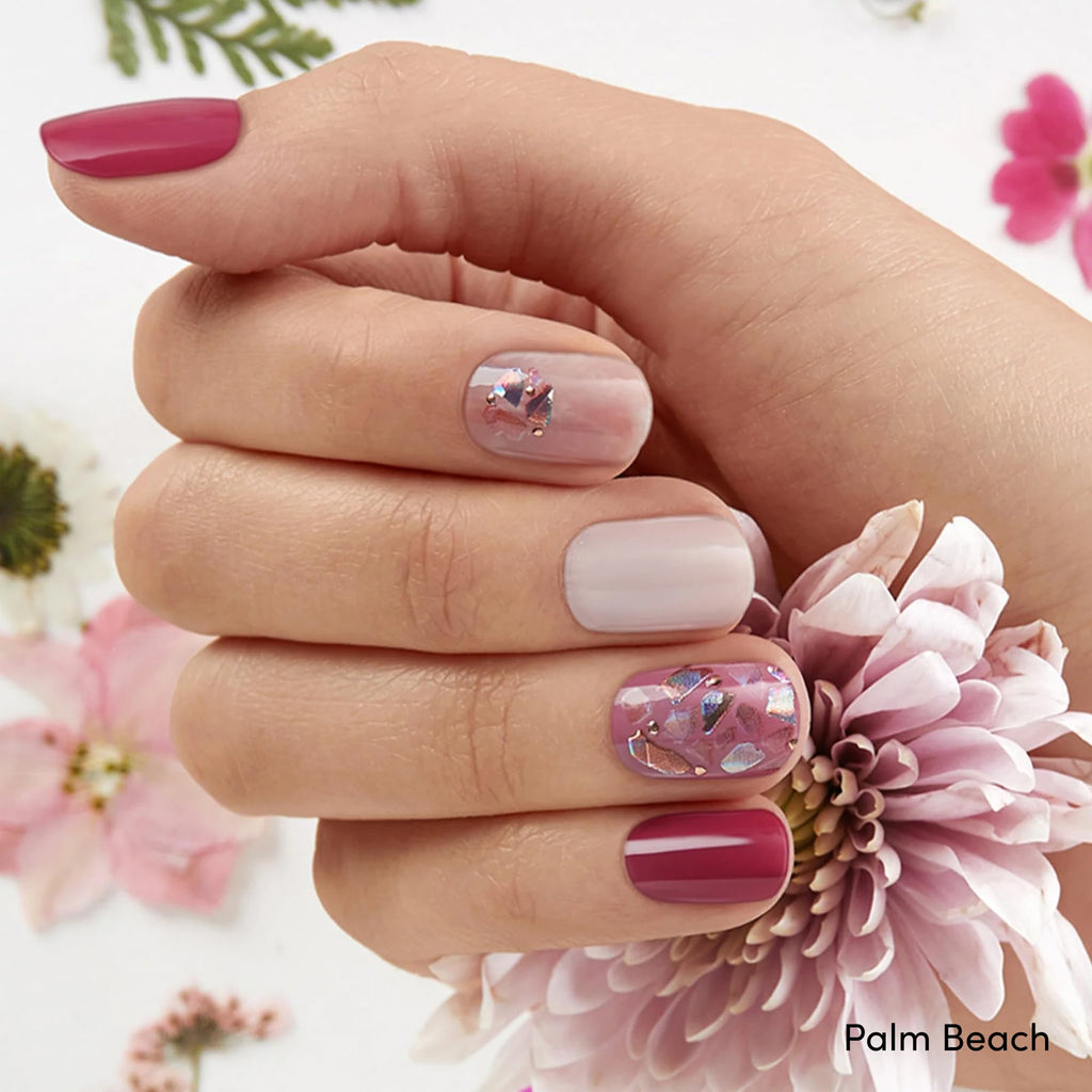 Dashing Diva Gloss Nail Strips Bundle - The Bright Pinks Collection - Coral Reef & Palm Beach