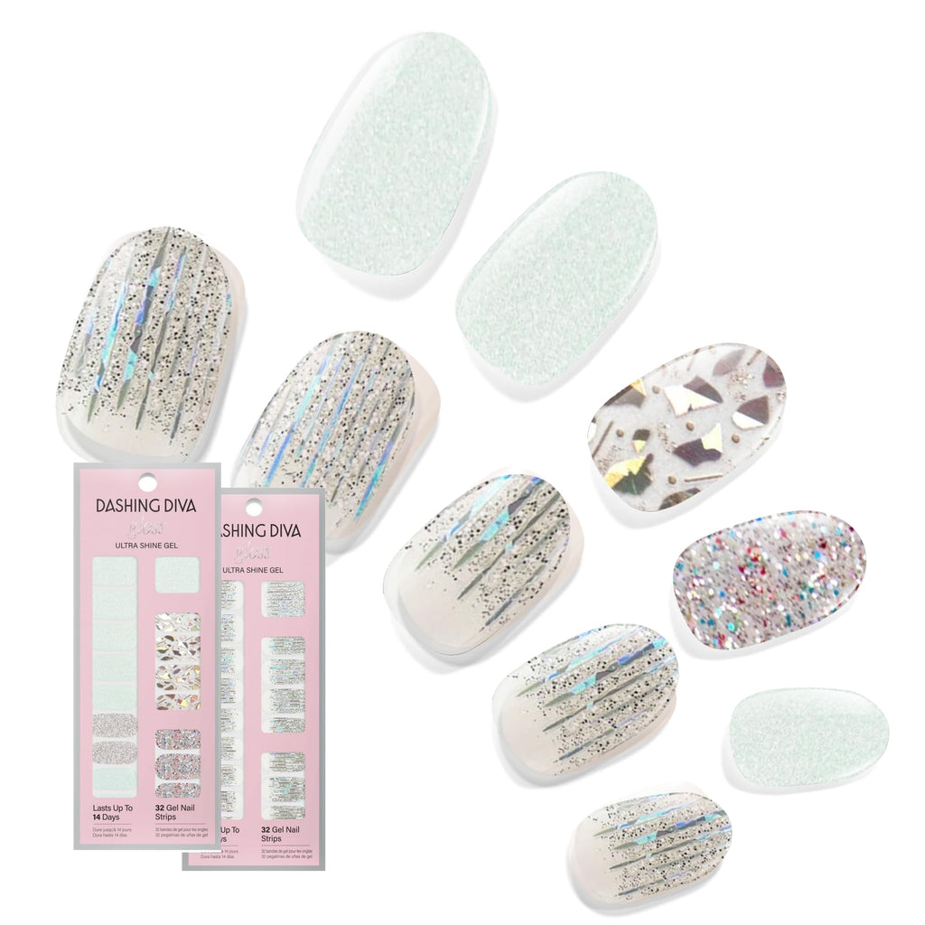 Dashing Diva Gloss Nail Strips Bundle – The Glam Collection: Meteor Shower & Going Platinum