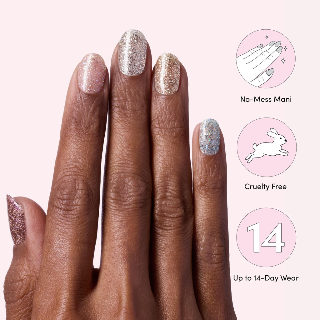 Dashing Diva Gloss Nail Strips 5-in-1 Kit – UV Free, Chip Resistant, 110 Wraps