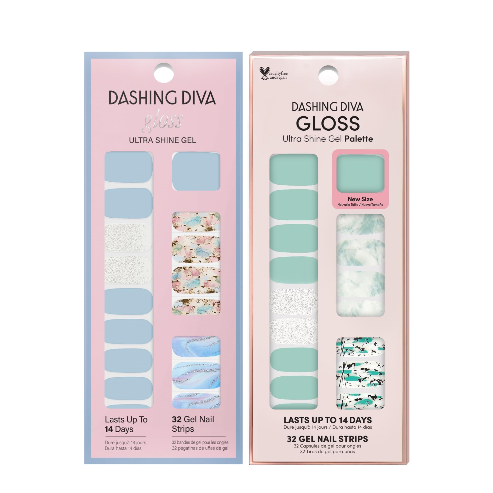 Dashing Diva Gloss Nail Strips Bundle – Quartz Collection (Spiritual Journey & Desert Quartz)