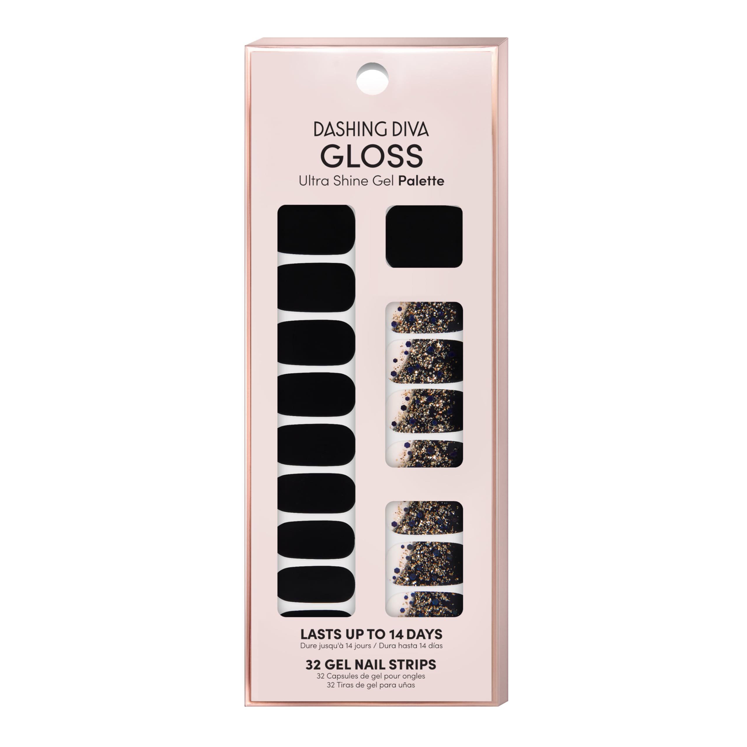 Dashing Diva Gloss Nail Strips – Hollywood Lane | UV Free, Chip-Resistant Gel Nails