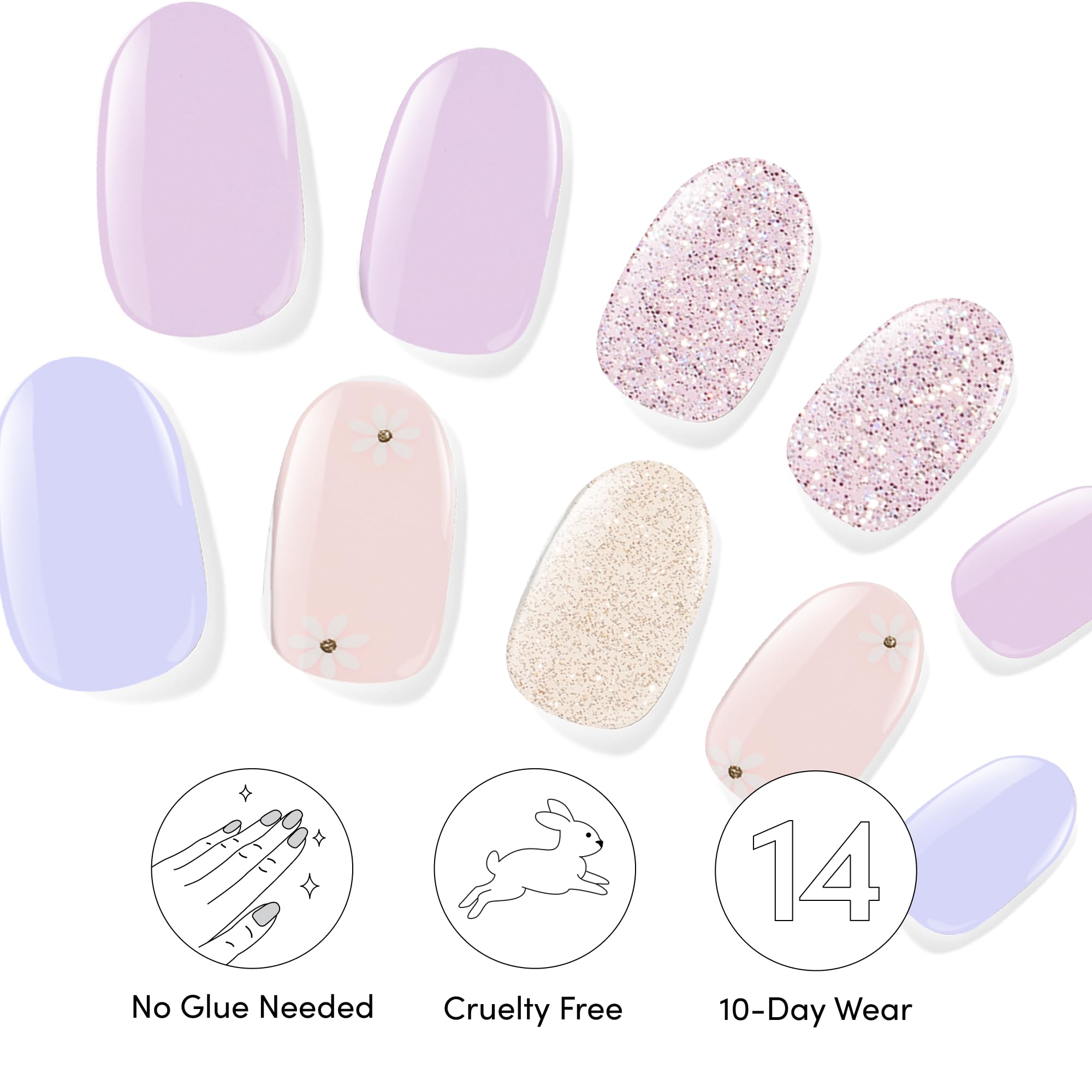 Dashing Diva Gloss Nail Strips Bundle – Pastel Collection: Fairytale Moment & Down Down Daisy