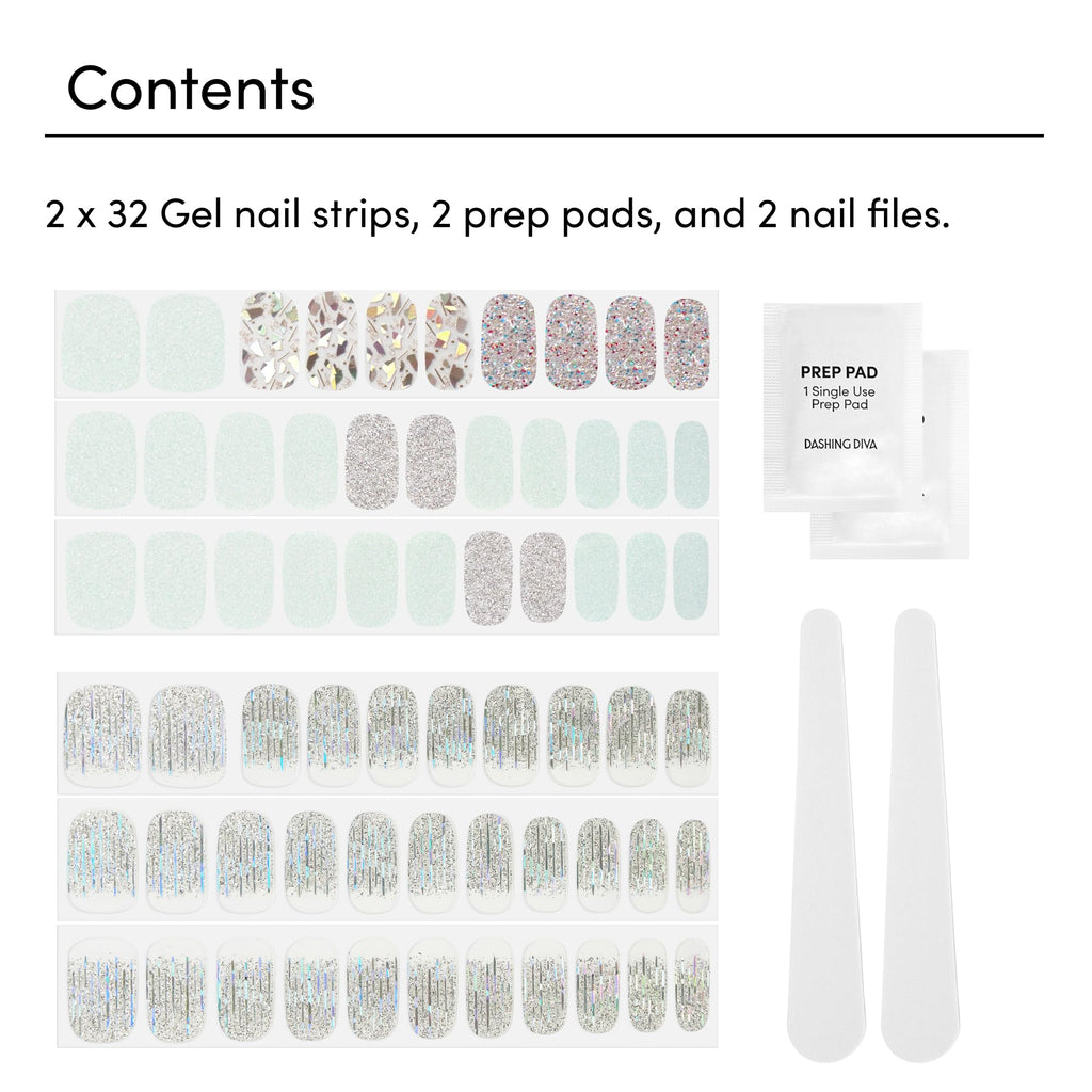Dashing Diva Gloss Nail Strips Bundle – The Glam Collection: Meteor Shower & Going Platinum
