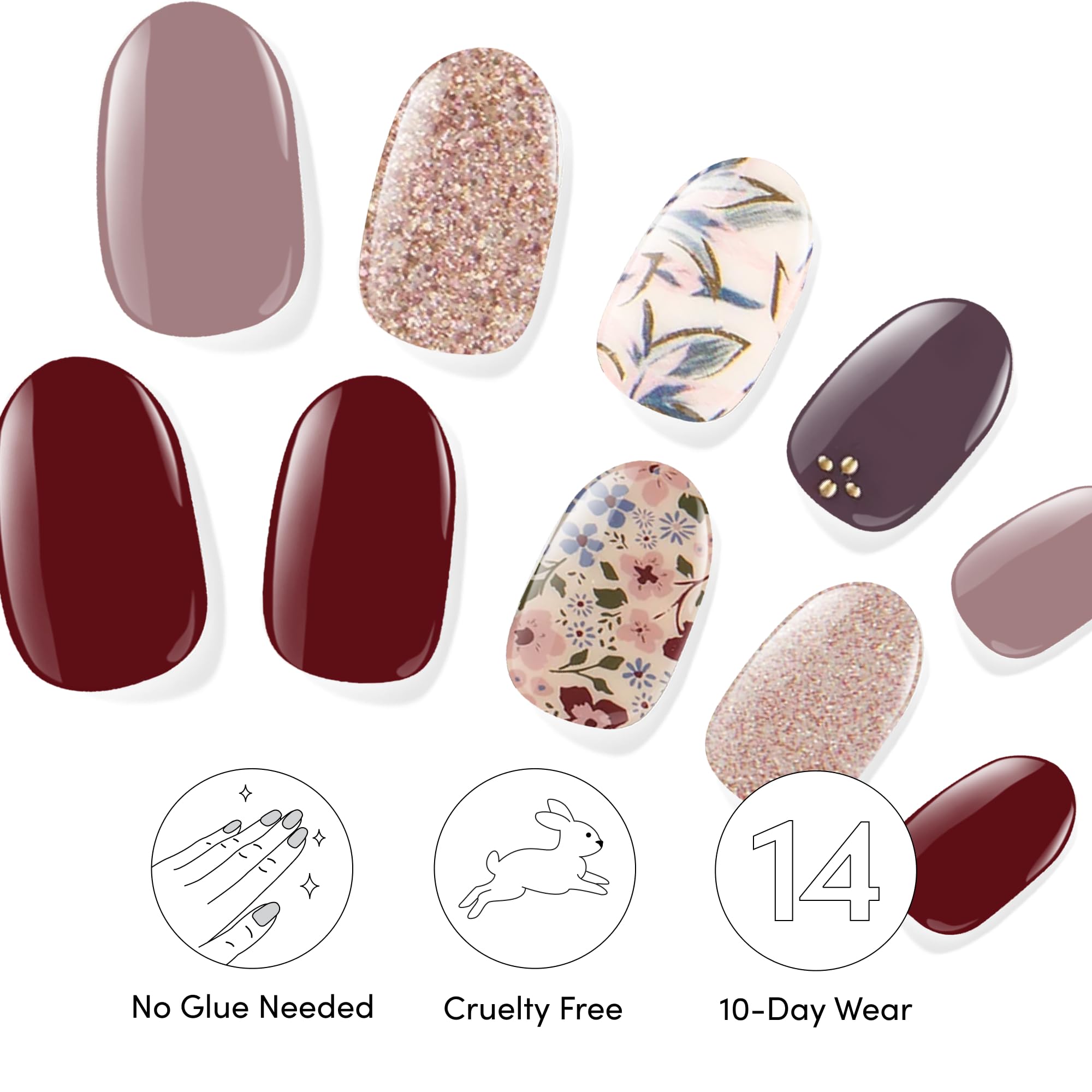 Dashing Diva Gloss Nail Strips Bundle – Fall Florals Collection: Alpine Retreat & Wildflower