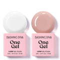 Dashing Diva One Gel Color Duo – Marshmallow & Kitten (Neutrals) | 3-in-1 Base, Color & Top Coat Set