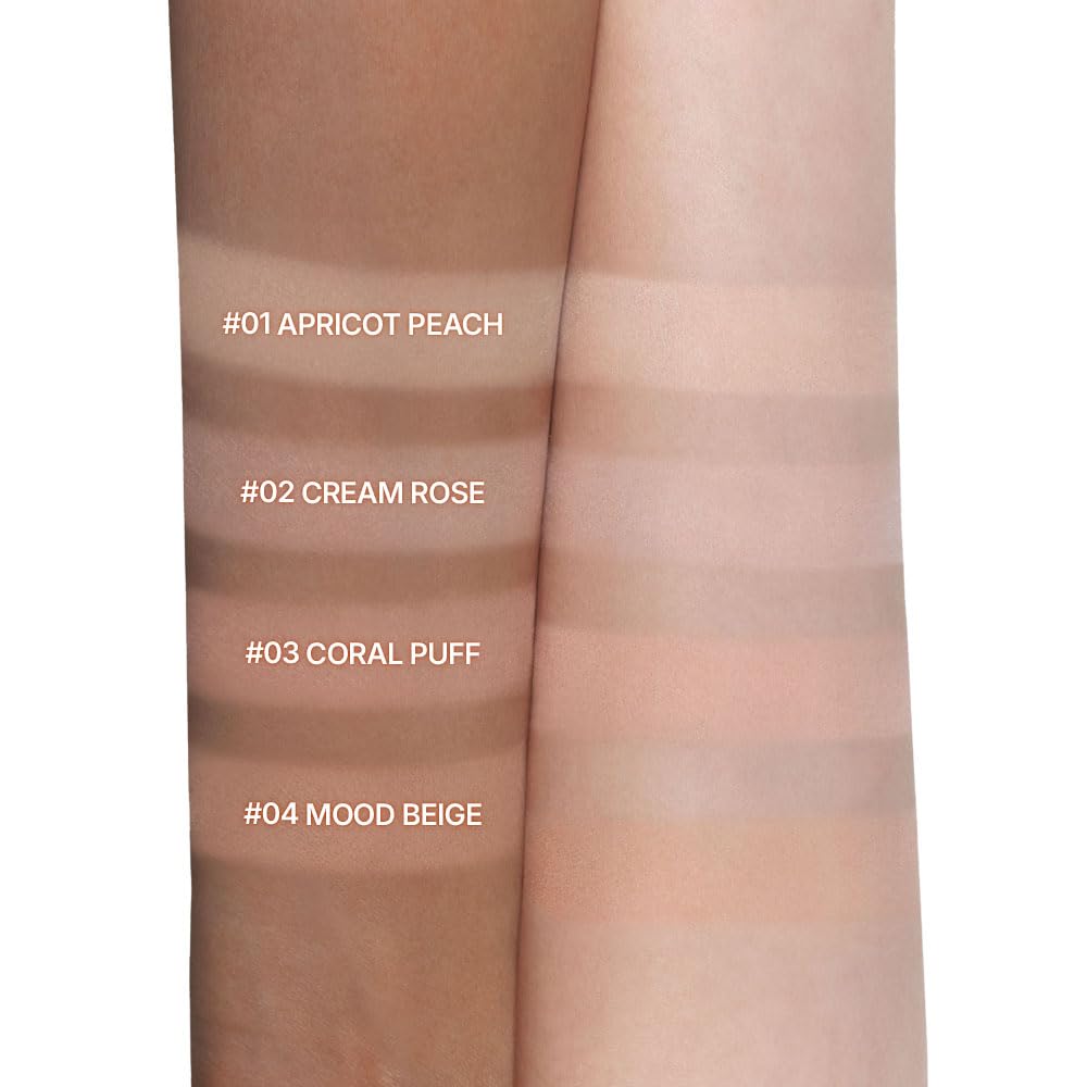 Dasique Blending Mood Cheek #01 Warm Blending – Cruelty-Free 4-Shade Powder Palette