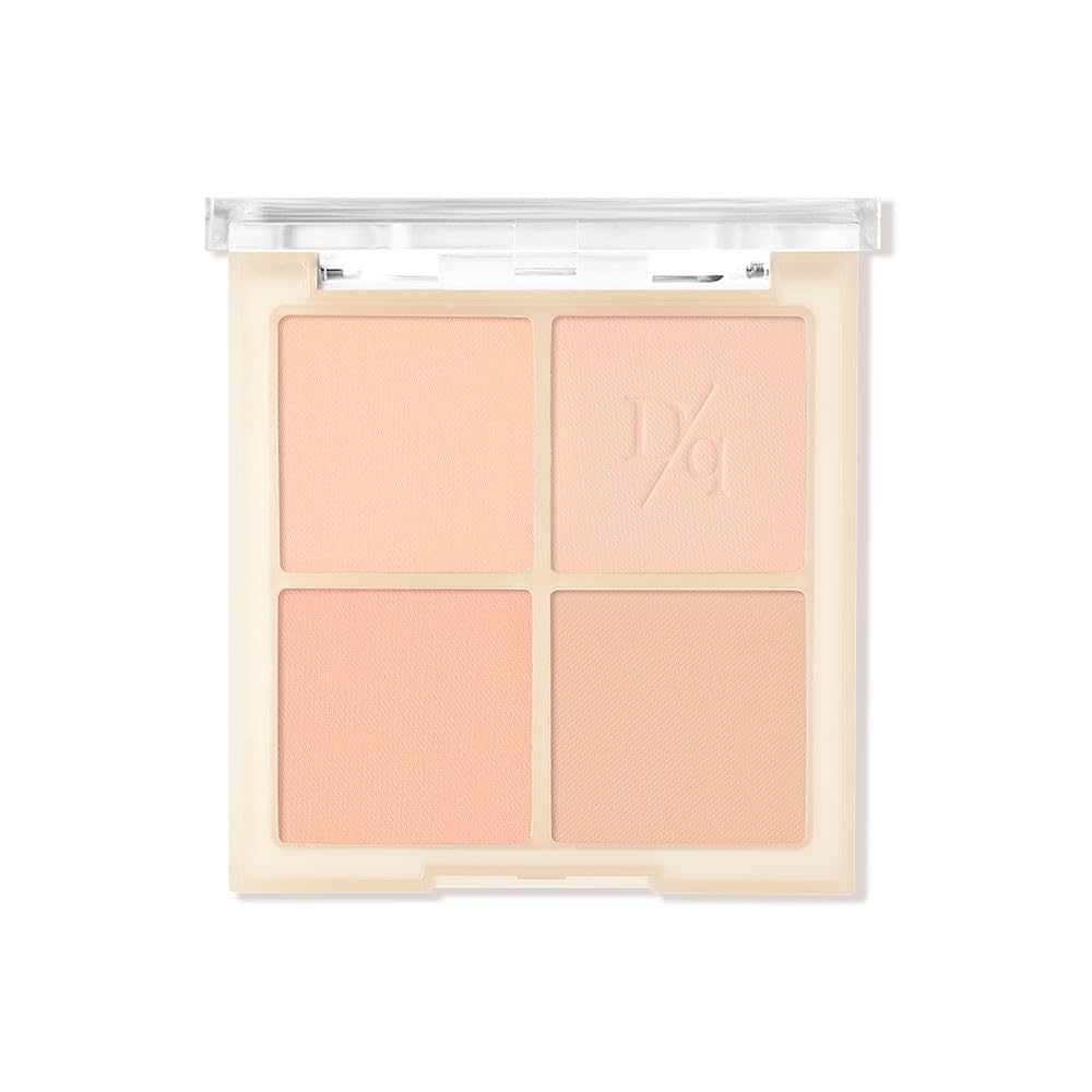 Dasique Blending Mood Cheek #01 Warm Blending – Cruelty-Free 4-Shade Powder Palette