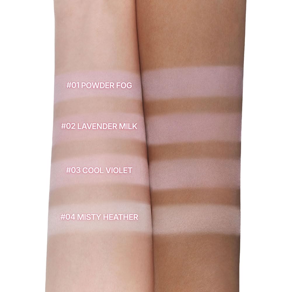 Dasique Blending Mood Cheek #02 Cool Blending — 4 Shade Powder Blush, Cruelty-Free, Long-Lasting