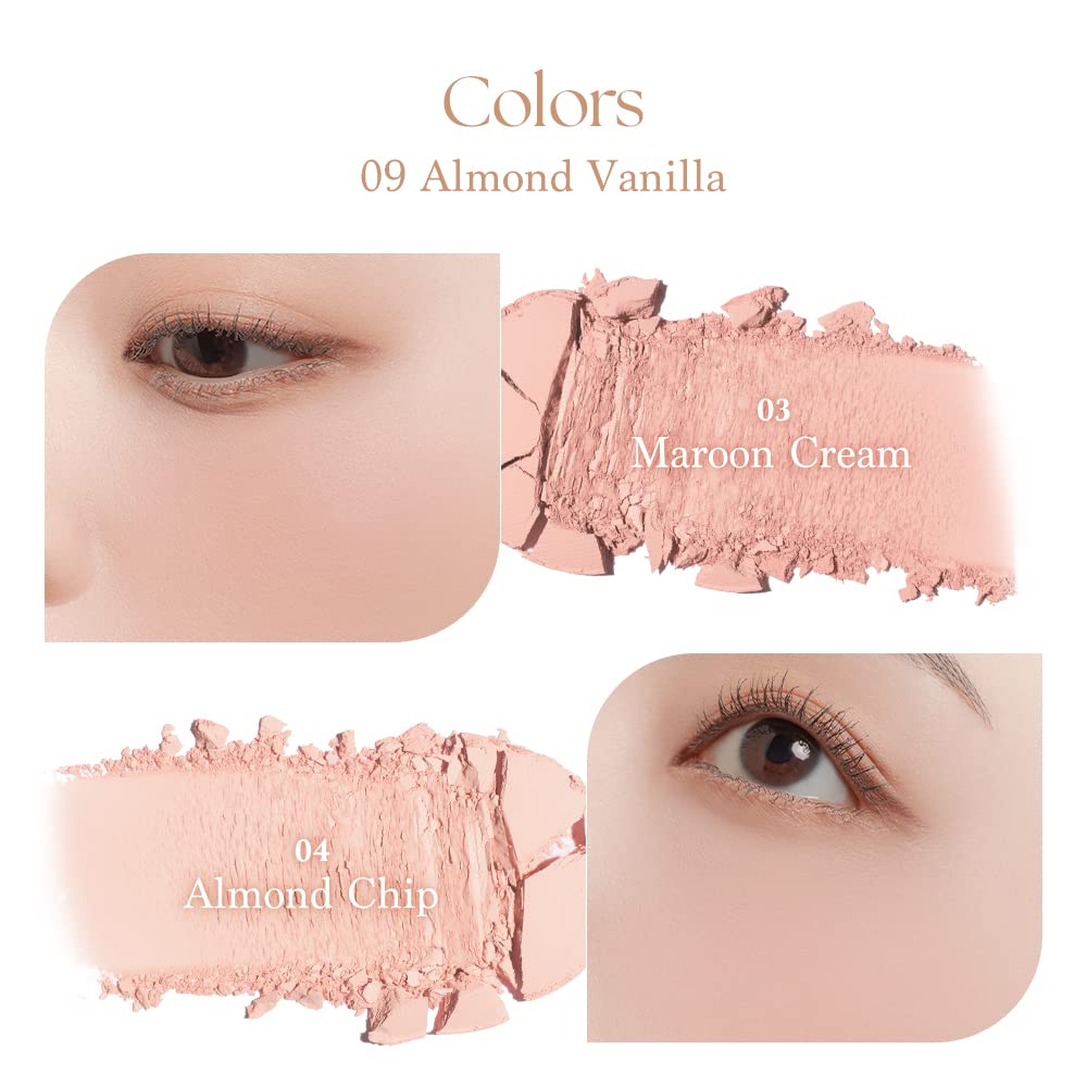 Dasique Blending Mood Cheek #09 Almond Vanilla – 4-Shade Vegan Blush Palette