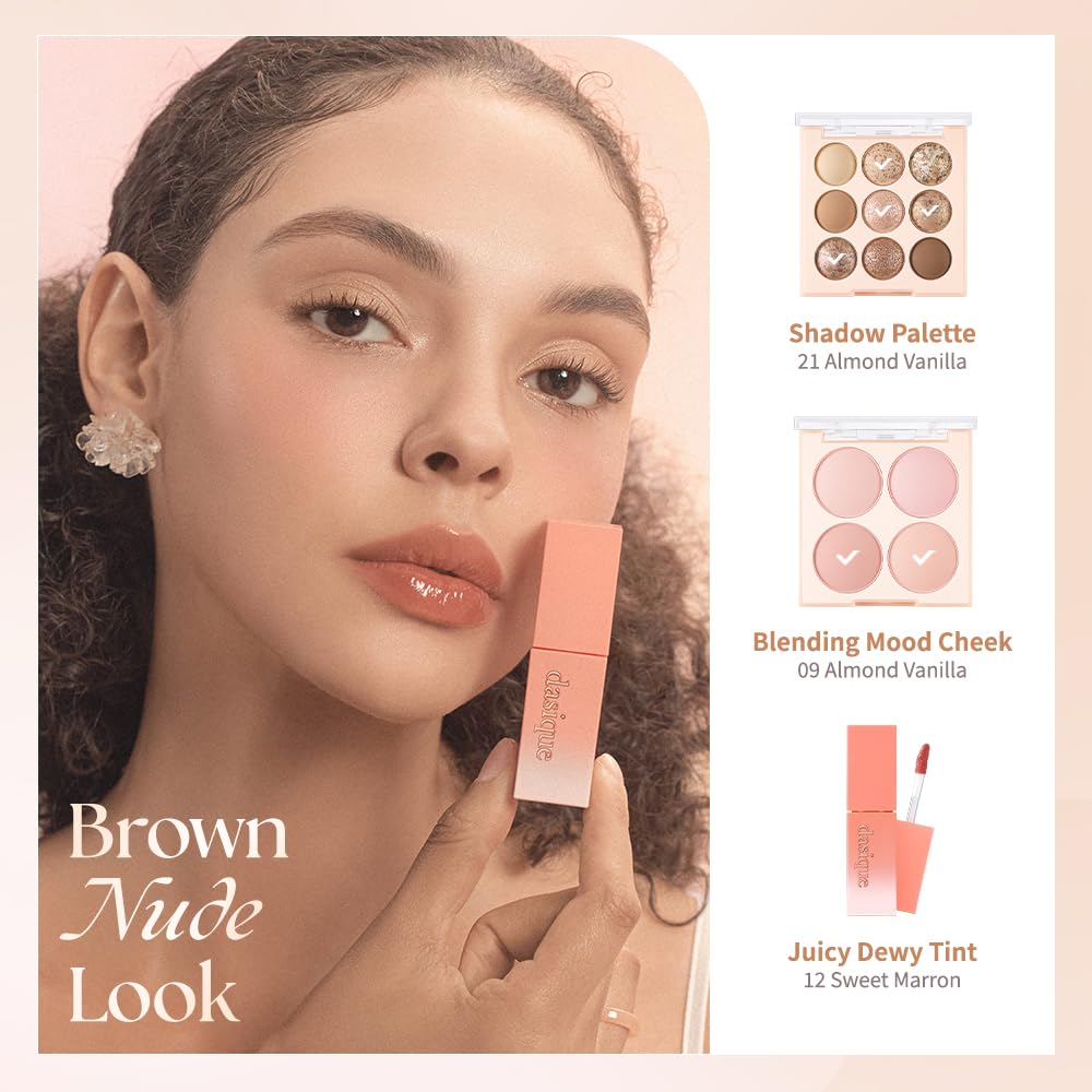 Dasique Blending Mood Cheek #09 Almond Vanilla – 4-Shade Vegan Blush Palette