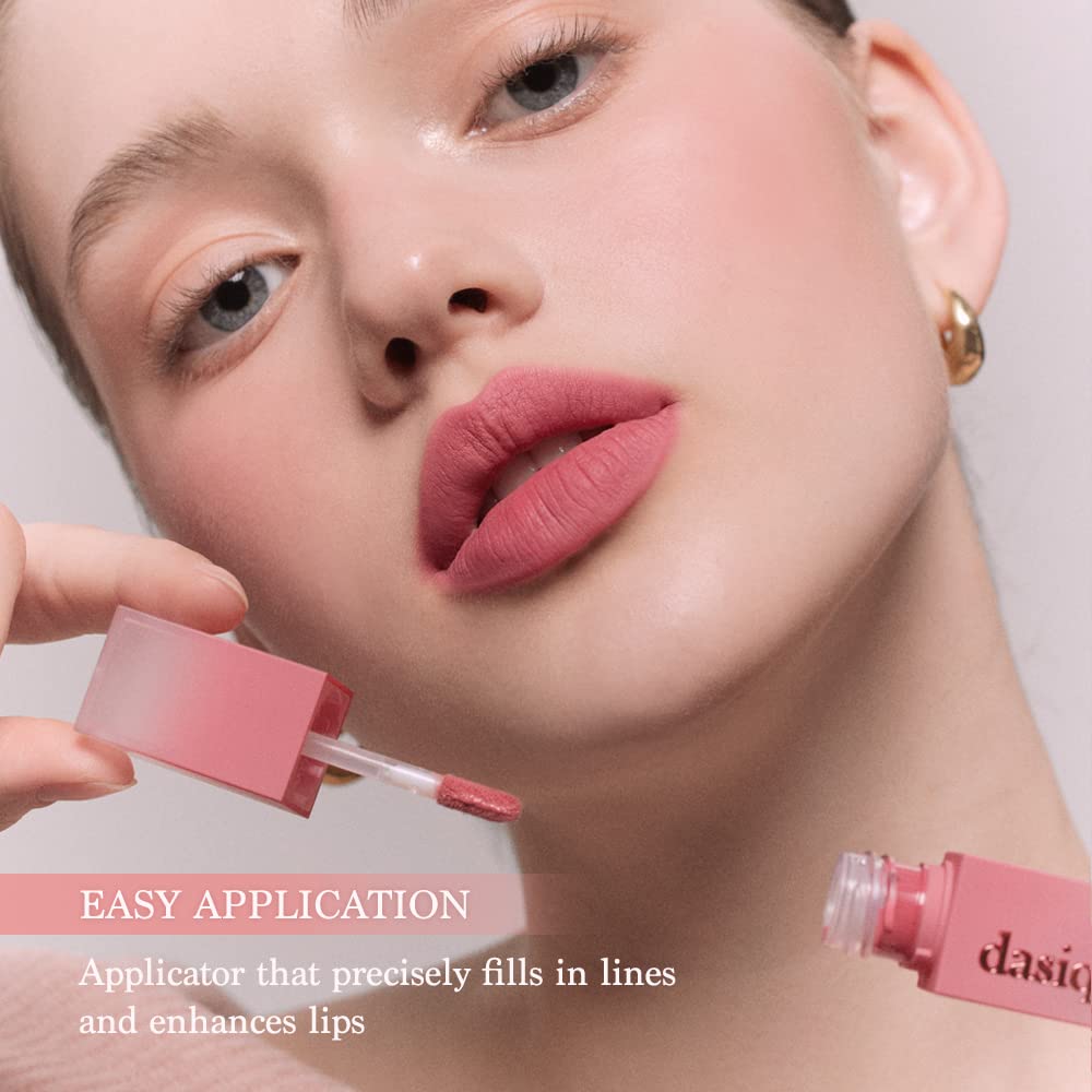dasique Cream De Rose Tint #06 Ruby Jam — Vegan, Cruelty-Free Creamy Matte Lip Tint with Rose Water