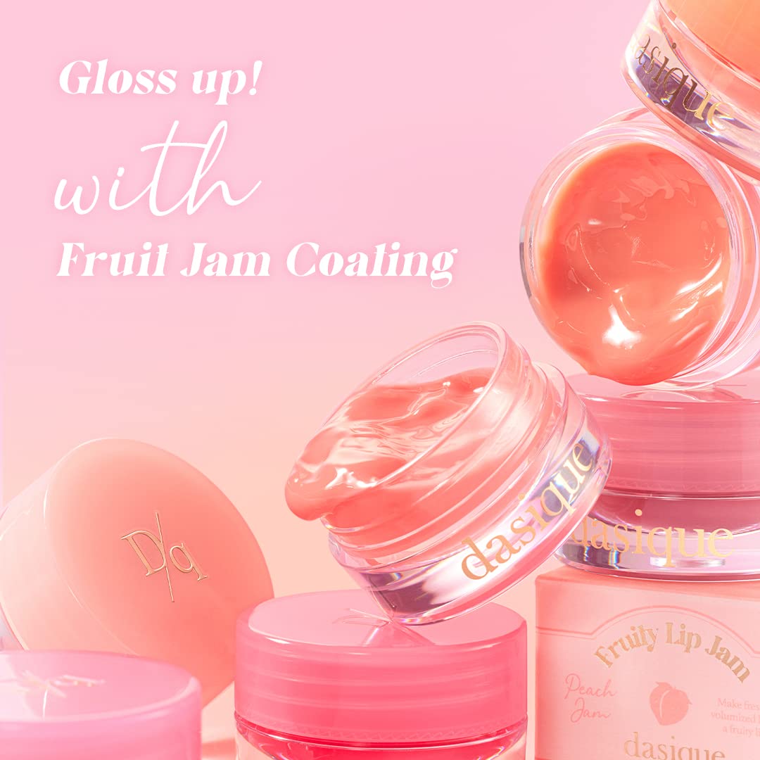 dasique Fruity Lip Jam #06 Strawberry Jam — High Shine Lip Balm (Vegan, Cruelty-Free)
