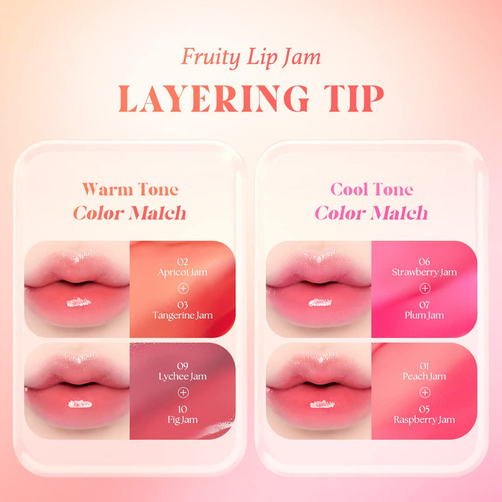 dasique Fruity Lip Jam #06 Strawberry Jam — High Shine Lip Balm (Vegan, Cruelty-Free)