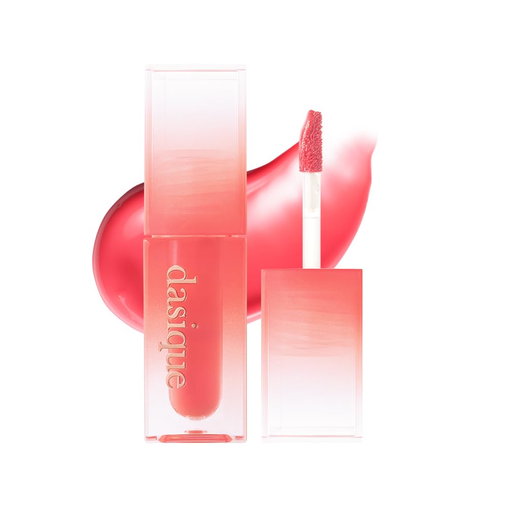 dasique Juicy Dewy Tint 14 Peach Crush – Hydrating, Long-Wear Lip Gloss (Vegan)