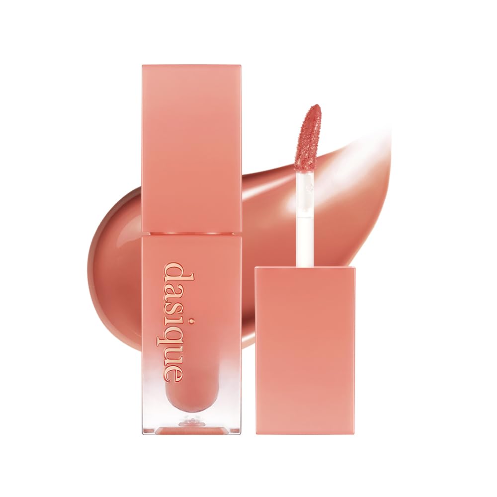 dasique Juicy Dewy Tint Bare Nude (#20) – Lightweight, Hydrating Lip Gloss Stain | Vegan