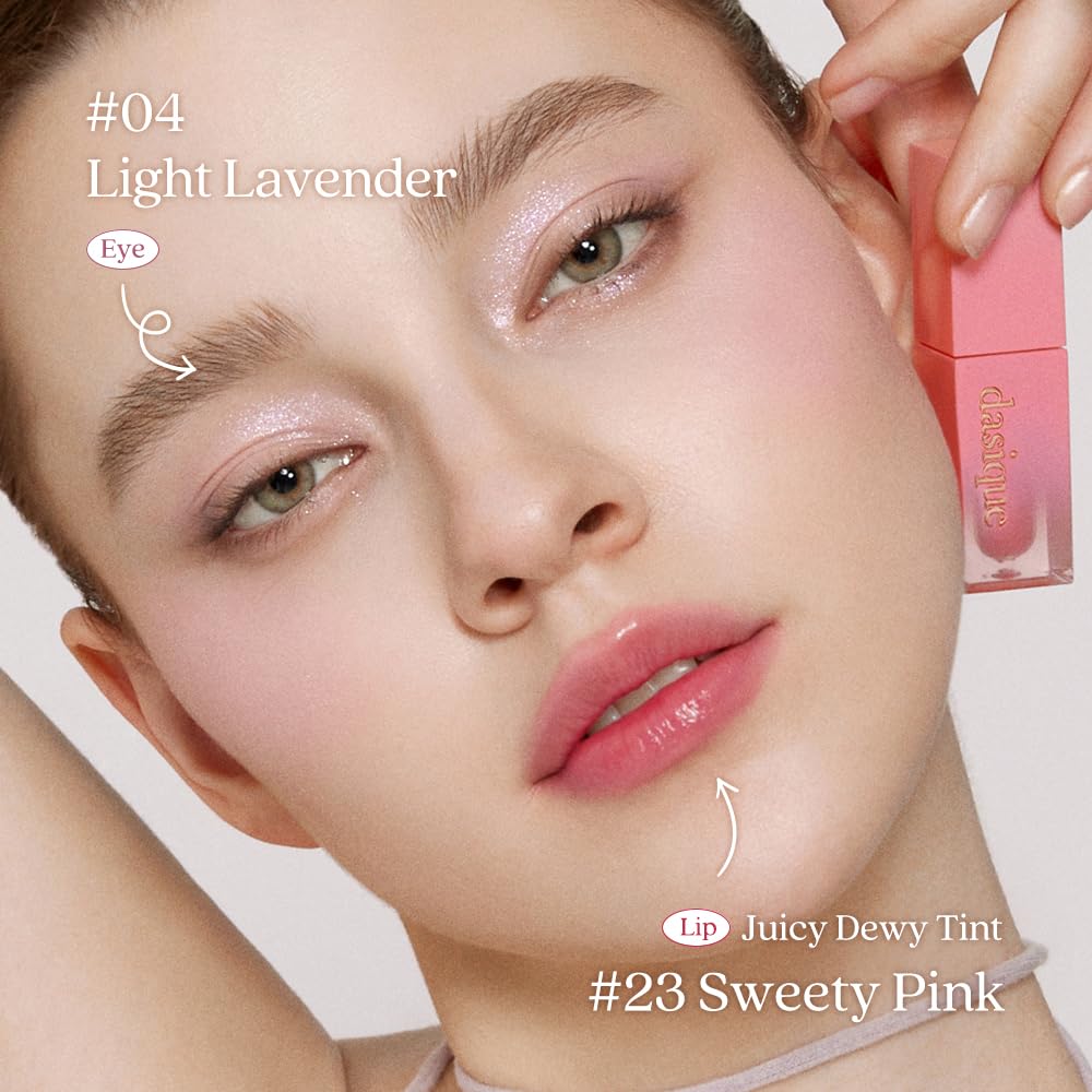 dasique Juicy Dewy Tint #23 Sweety Pink – Lightweight, Moisturizing Lip Gloss Stain | Vegan & Cruelty-Free | K-Beauty