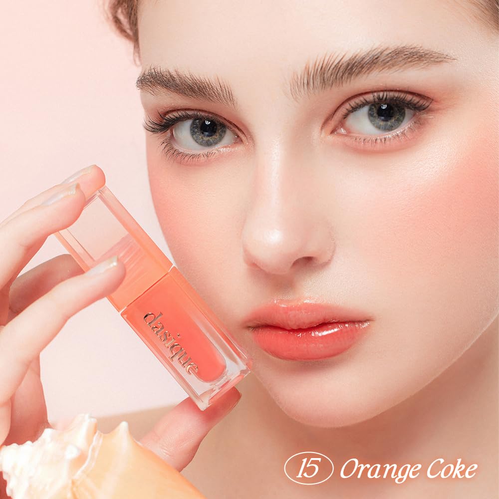 Dasique Juicy Dewy Tint Orange Coke – Lightweight Glossy Lip Tint (0.12 oz) | Vegan & Cruelty-Free