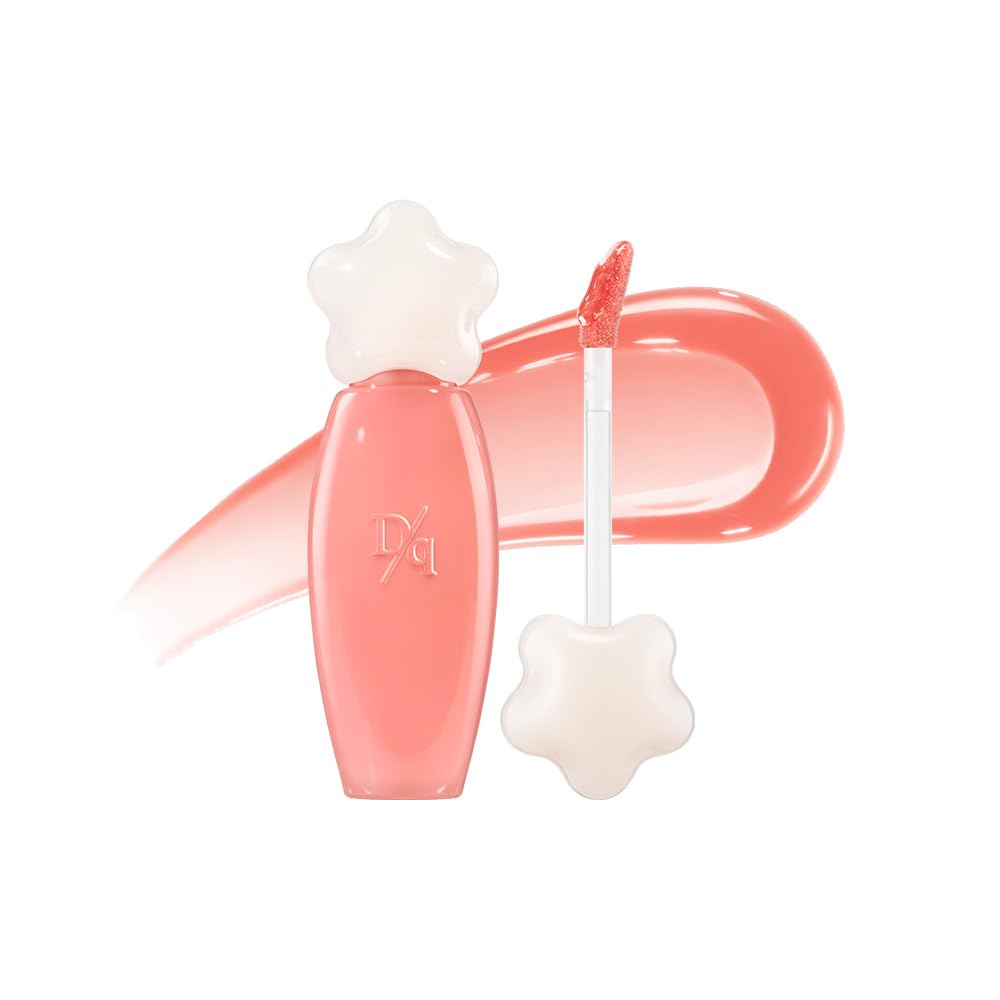 Dasique Pure Water Lip Gloss #03 Honey Peach — Dewy, Buildable, Non-Sticky | K-Beauty