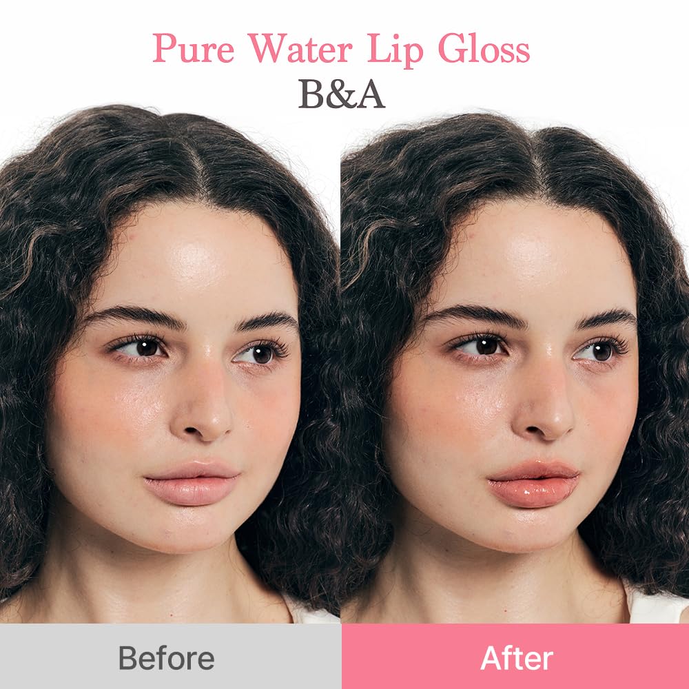 Dasique Pure Water Lip Gloss #03 Honey Peach — Dewy, Buildable, Non-Sticky | K-Beauty