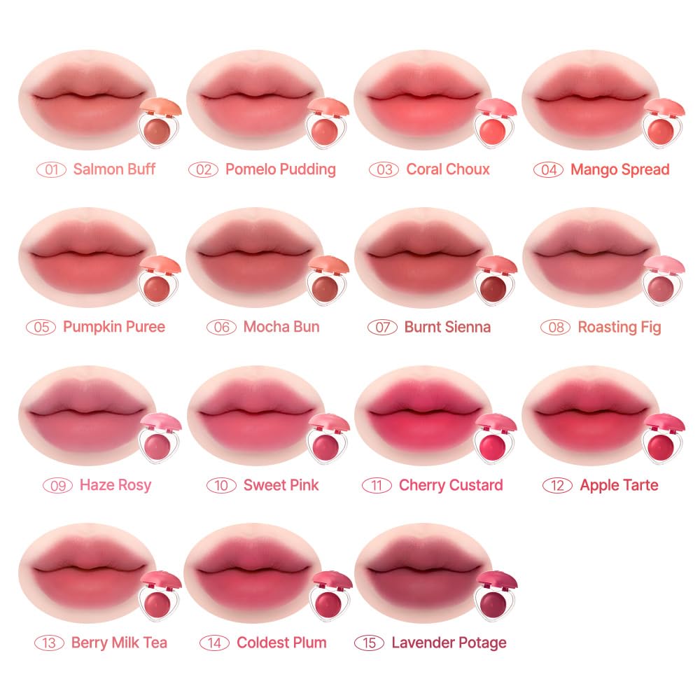 Dasique Souffle Color Pot #08 Roasting Fig | Multi-Use Lip & Cheek Color