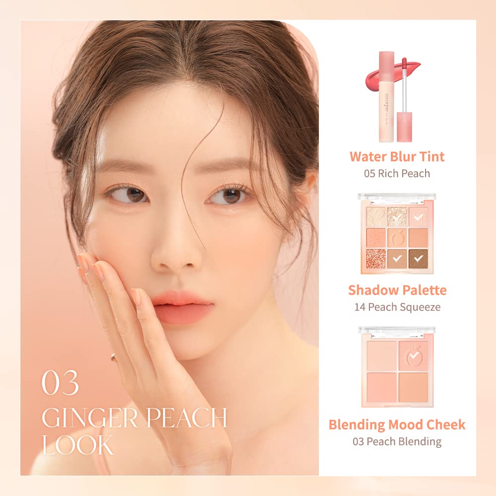 dasique Water Blur Tint #05 Rich Peach – Vegan, Non-sticky, Silky Finish Lip Tint