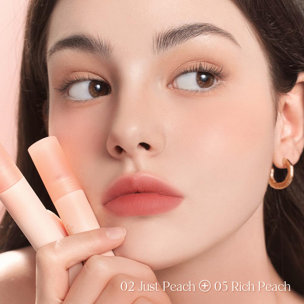 dasique Water Blur Tint #05 Rich Peach – Vegan, Non-sticky, Silky Finish Lip Tint
